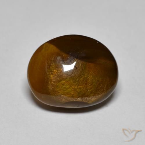 4.24ct Натуральный Многоцветный Огненный агат, причудливая, Непрозрачный