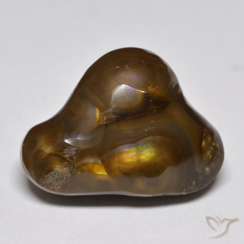 9.86ct Натуральный Многоцветный Огненный агат, причудливая, Непрозрачный