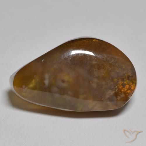 11.60ct Натуральный Многоцветный Огненный агат, причудливая, Полупрозрачный