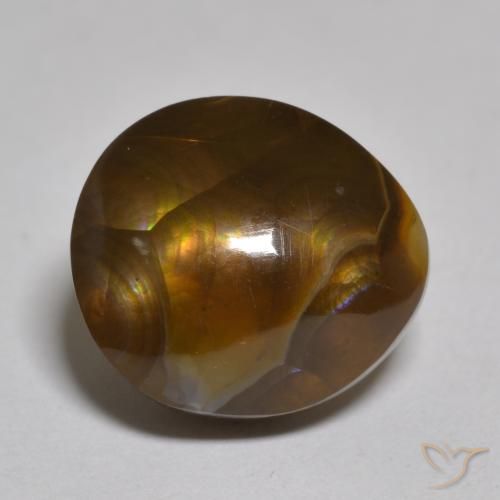 7.09ct Натуральный Многоцветный Огненный агат, причудливая, Непрозрачный
