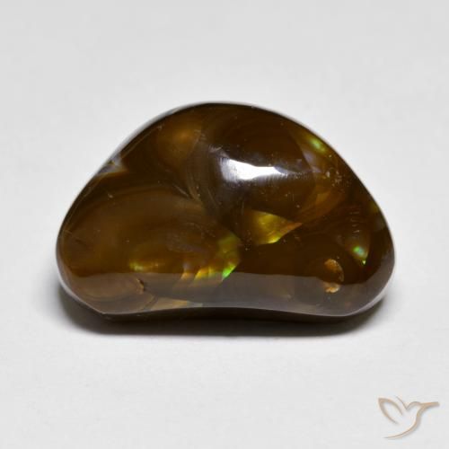 9.39ct Натуральный Многоцветный Огненный агат, причудливая, Непрозрачный