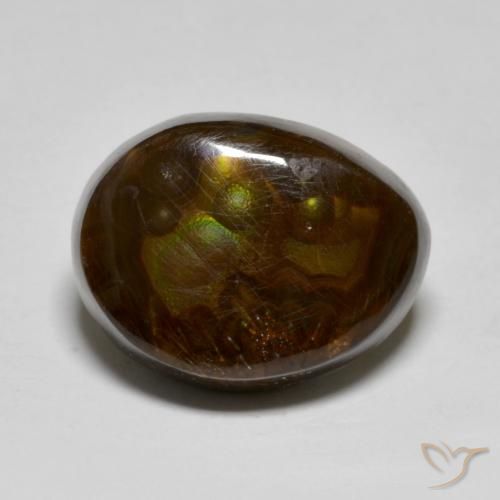 8.25ct Натуральный Многоцветный Огненный агат, причудливая, Полупрозрачный