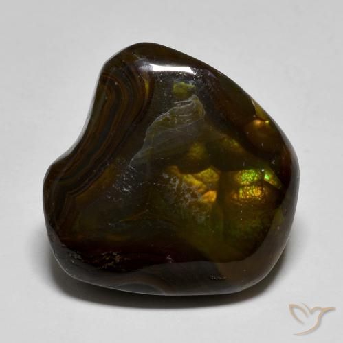 15.40ct Натуральный Многоцветный Огненный агат, причудливая, Полупрозрачный