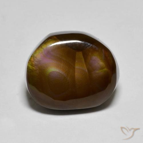 6.88ct Натуральный Многоцветный Огненный агат, причудливая, Непрозрачный