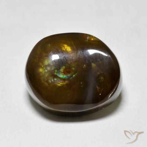 6.75ct Натуральный Многоцветный Огненный агат, причудливая, Непрозрачный