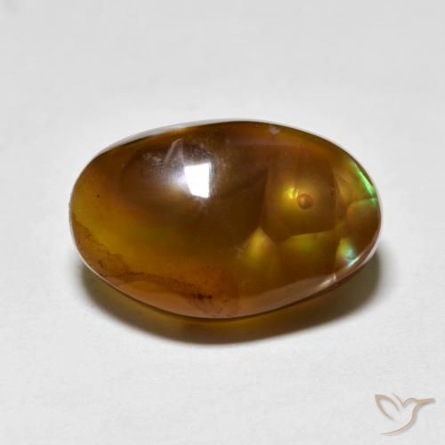 7.27ct Натуральный Многоцветный Огненный агат, причудливая, Полупрозрачный