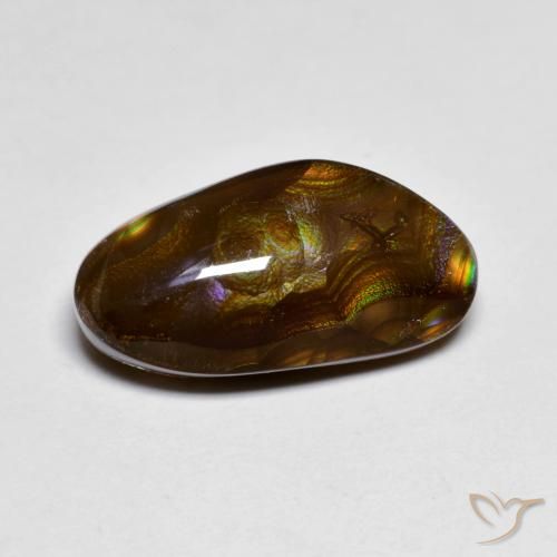 5.83ct Натуральный Многоцветный Огненный агат, причудливая, Непрозрачный