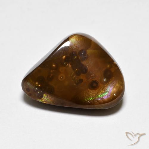 5.65ct Натуральный Многоцветный Огненный агат, причудливая, Непрозрачный