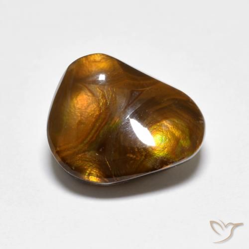 5.03ct Натуральный Многоцветный Огненный агат, причудливая, Непрозрачный