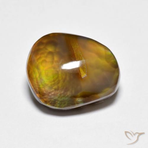 5.37ct Натуральный Многоцветный Огненный агат, причудливая, Непрозрачный