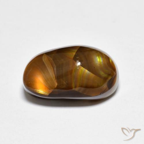 3.99ct Натуральный Многоцветный Огненный агат, причудливая, Непрозрачный