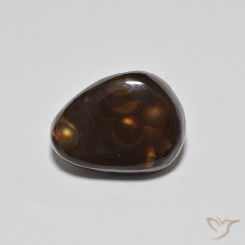 4.95ct Натуральный Многоцветный Огненный агат, причудливая, Непрозрачный