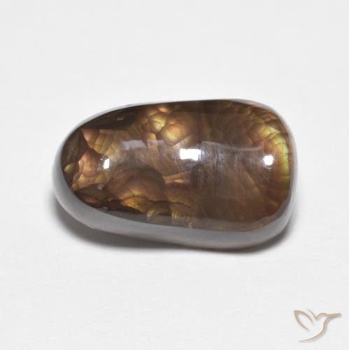 6.46ct Натуральный Многоцветный Огненный агат, причудливая, Полупрозрачный