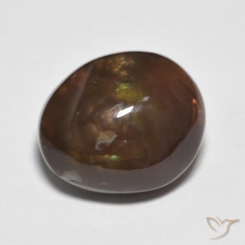 7.39ct Натуральный Многоцветный Огненный агат, причудливая, Непрозрачный