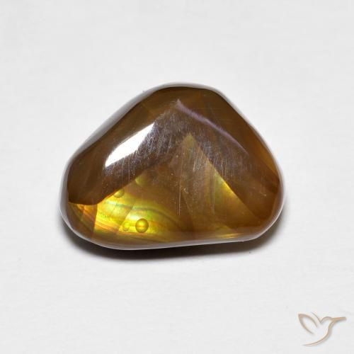 4.19ct Натуральный Многоцветный Огненный агат, причудливая, Непрозрачный