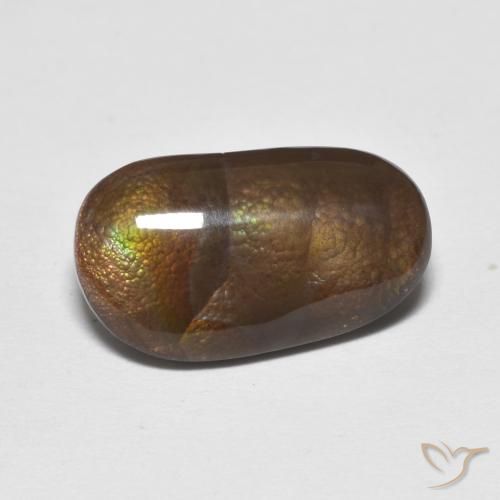 3.82ct Натуральный Многоцветный Огненный агат, причудливая, Непрозрачный