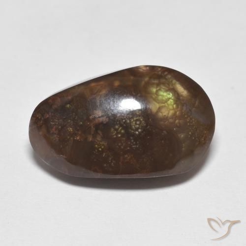 8.48ct Натуральный Многоцветный Огненный агат, причудливая, Непрозрачный