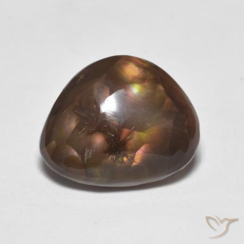 4.74ct Натуральный Многоцветный Огненный агат, причудливая, Непрозрачный