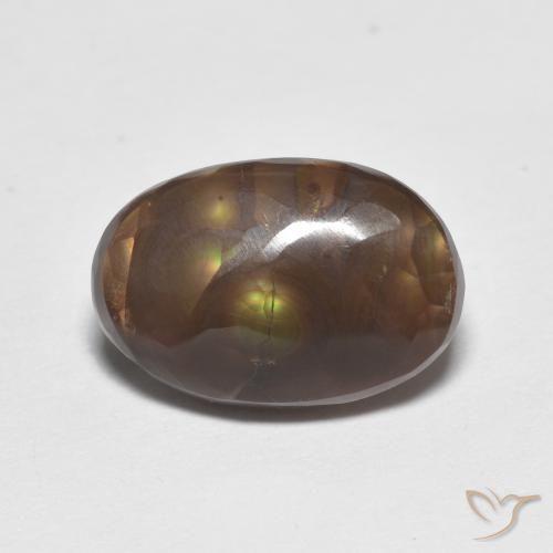 4.62ct Натуральный Многоцветный Огненный агат, причудливая, Непрозрачный