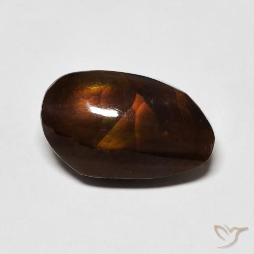 6.99ct Натуральный Многоцветный Огненный агат, причудливая, Непрозрачный
