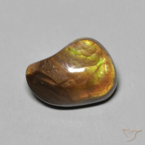 3.74ct Натуральный Многоцветный Огненный агат, причудливая, Непрозрачный