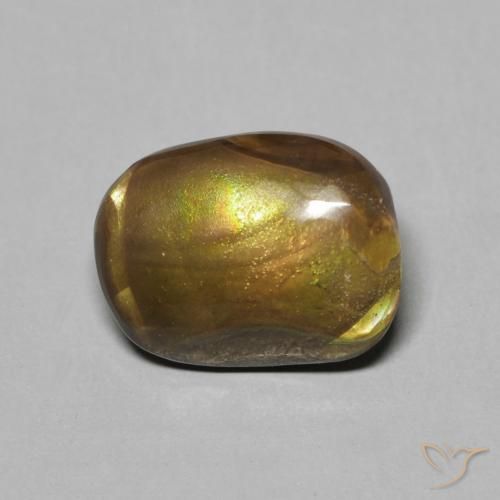 2.41ct Натуральный Многоцветный Огненный агат, причудливая, Непрозрачный