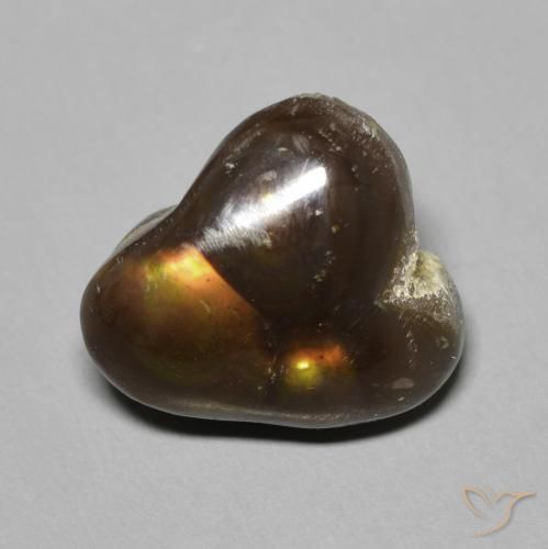 6.71ct Натуральный Многоцветный Огненный агат, причудливая, Непрозрачный
