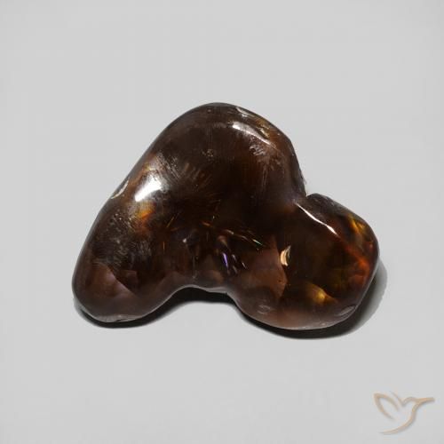 5.35ct Натуральный Многоцветный Огненный агат, причудливая, Непрозрачный