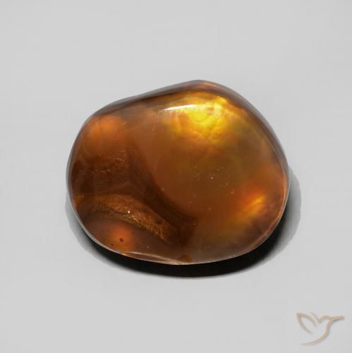 5.28ct Натуральный Многоцветный Огненный агат, причудливая, Непрозрачный