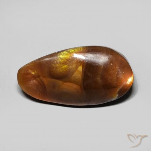 6.88ct Натуральный Многоцветный Огненный агат, причудливая, Непрозрачный