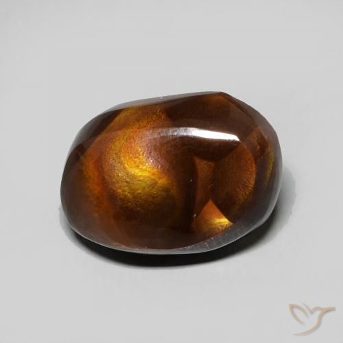 5.51ct Натуральный Многоцветный Огненный агат, причудливая, Непрозрачный