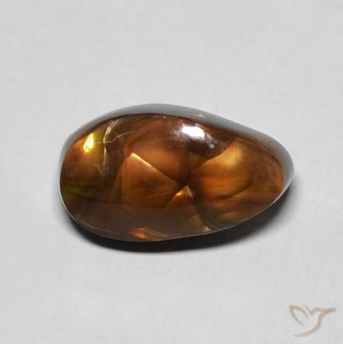 4.45ct Натуральный Многоцветный Огненный агат, причудливая, Непрозрачный