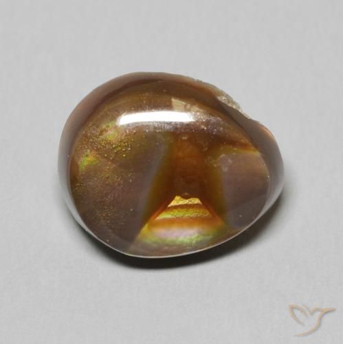 6.13ct Натуральный Многоцветный Огненный агат, причудливая, Непрозрачный