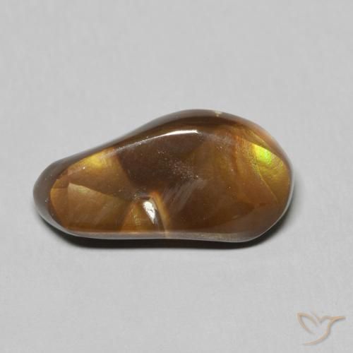 6.15ct Натуральный Многоцветный Огненный агат, причудливая, Непрозрачный