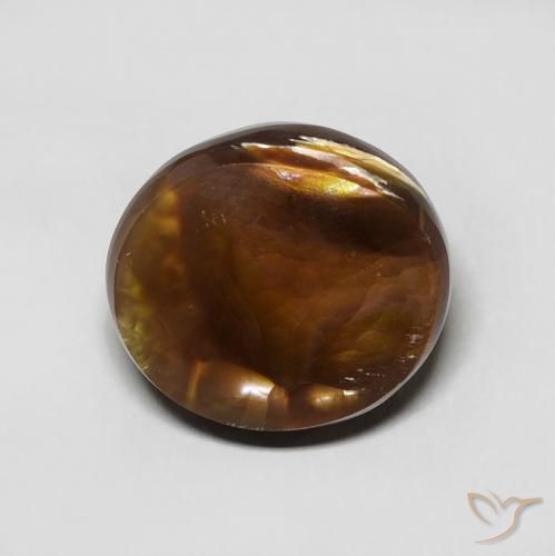 5.73ct Натуральный Многоцветный Огненный агат, Овал, Непрозрачный