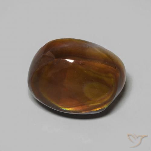4.80ct Натуральный Многоцветный Огненный агат, причудливая, Непрозрачный