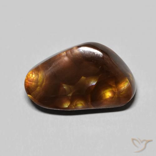 8.42ct Натуральный Многоцветный Огненный агат, причудливая, Непрозрачный
