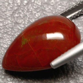 9.01 карата, натуральный Многоцветный Огненный опал, Форма груши, Непрозрачный