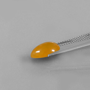 1.51 карата, натуральный Желто-оранжевый Огненный опал, Прозрачный, Полупрозрачный