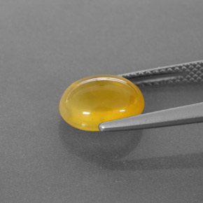 2.44 карата, натуральный Желтый Огненный опал, Прозрачный, Полупрозрачный
