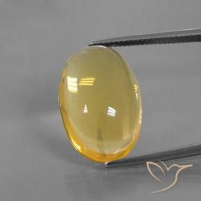 15.79ct Натуральный Золотисто-Апельсиновый Огненный опал, Овал, Прозрачный