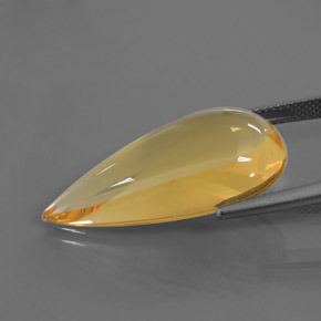 15.86 карата, натуральный Золотой Огненный опал, Форма груши, Прозрачный