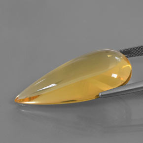 18.36 карата, натуральный Средний золотой Огненный опал, Форма груши, Прозрачный