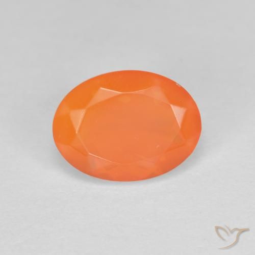 0.85ct Натуральный Средний апельсин Огненный опал, Овал, Прозрачный