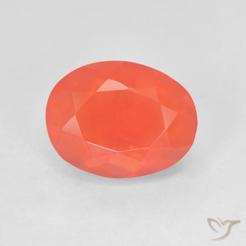2.35ct Натуральный Средний красный Огненный опал, Овал, Прозрачный