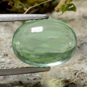 3.56 карата, натуральный Средний зеленый Флюорит, Овал, Прозрачный