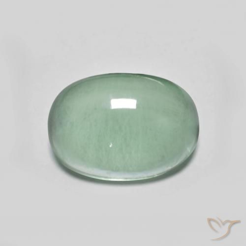 3.63ct Натуральный Голубовато-зеленый Флюорит, Овал, Прозрачный
