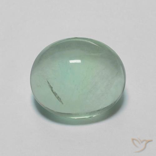 2.96ct Натуральный Теплый зеленый Флюорит, Овал, Прозрачный