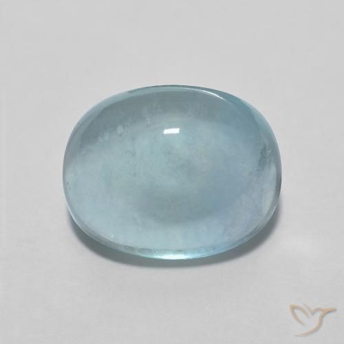 3.06ct Натуральный Светло-бирюзовый Флюорит, Овал, Прозрачный