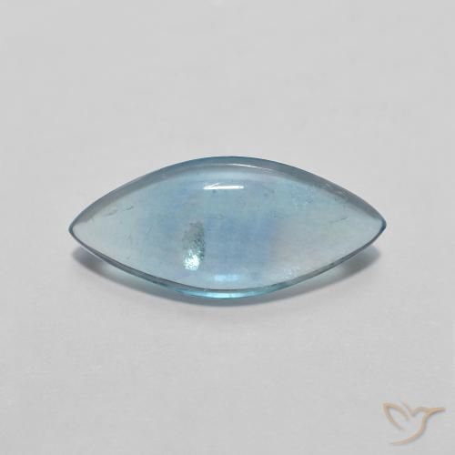 2.12ct Натуральный Светло-бирюзовый Флюорит, Маркиза, Прозрачный
